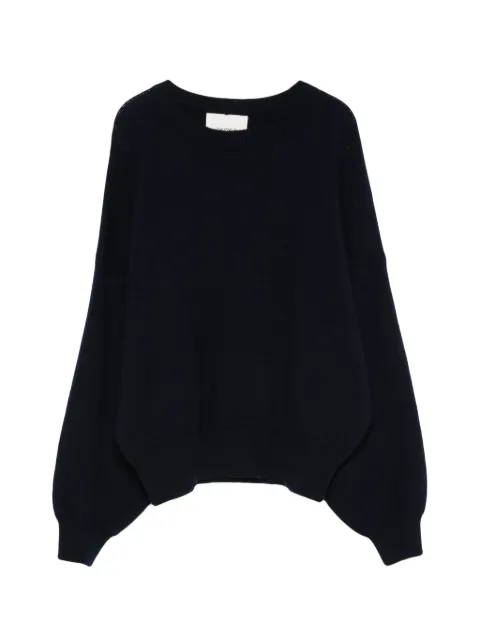 Lisa Yang Veira dropped-shoulder crew-neck sweater Blue VEIRA