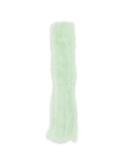 Valentino Garavani feather-trim scarf Green WEN00FIDP