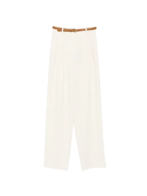 Max Mara Adunco pleated pressed-crease trousers Neutrals 2626136081