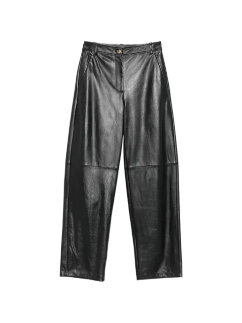 Max Mara Legno wide-leg leather trousers Black 2626436011