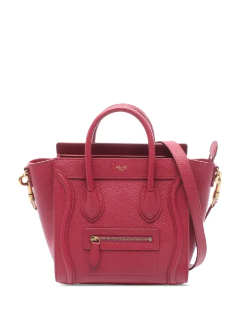 Celine Pre-Owned 2010-2026 Nano Leather Luggage Tote satchel Pink 4FOGRKLF30SR9NEM