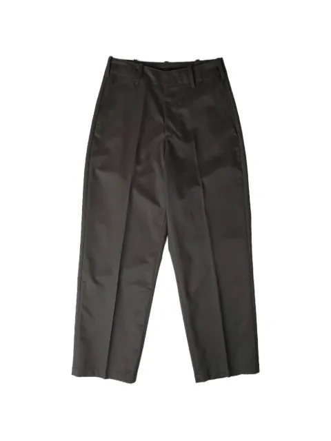Lady White Co. cotton wide-leg trousers Grey LWB1102