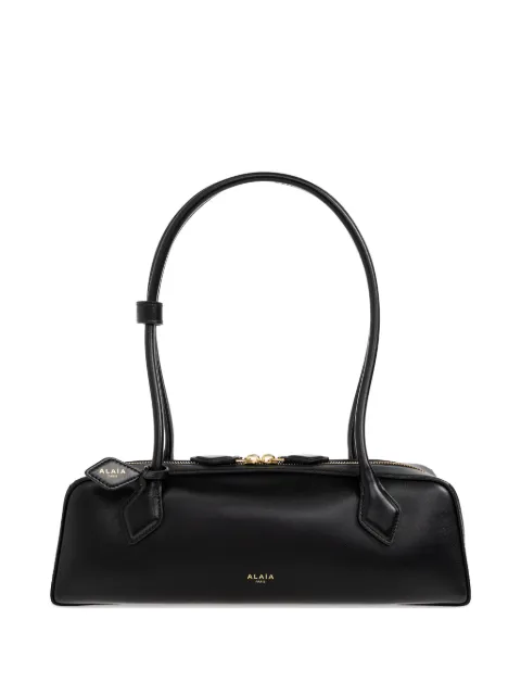 Alaïa Le Teckel leather east-west bag Black AA1S06033I061