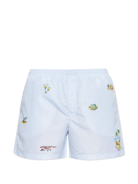 Casablanca Phantasmagoria striped swim shorts Blue MPF26TR03201