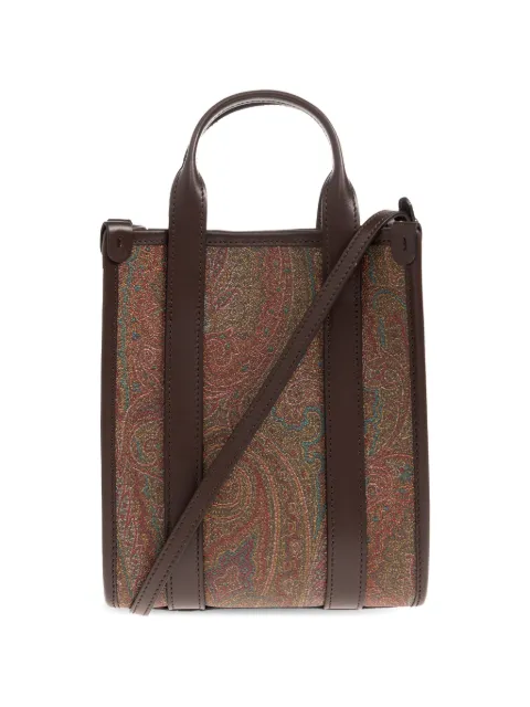 ETRO Verticale XS paisley-print tote bag Brown WP1A0022AA001
