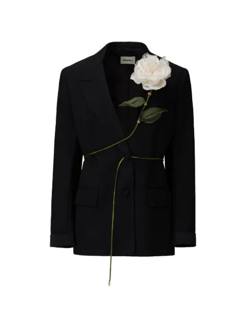 Seen Users Carnivorous Rose blazer Black SS24SEENBLZ08