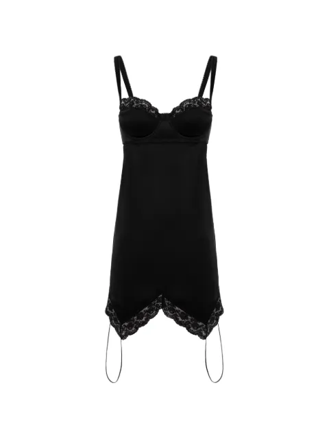 Seen Users Picasso lace-trim top Black SEEN12TOP20