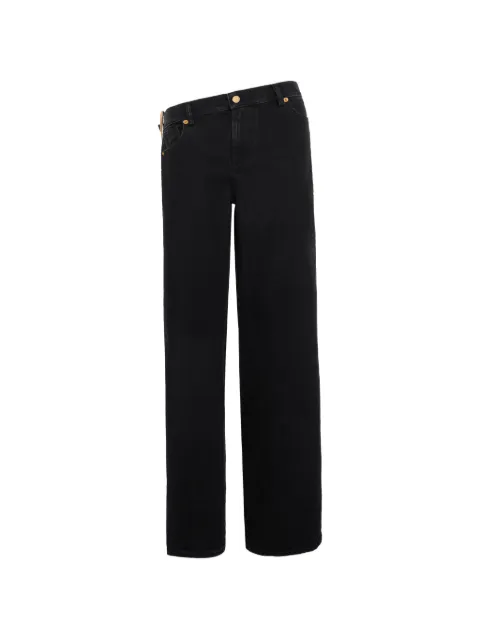 Seen Users Open Cut buckle-detail jeans Black SEEN12TRS06