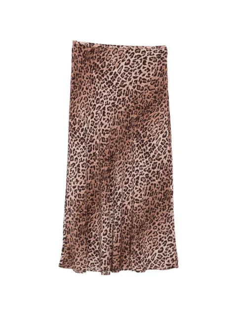 Rixo Kelly leopard-print maxi skirt Red KELLYSKIRT