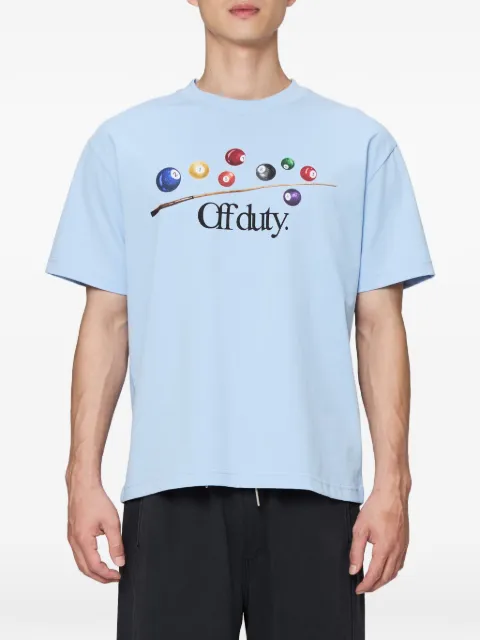 Off Duty Billiards graphic-print T-shirt Blue ODS26T21855