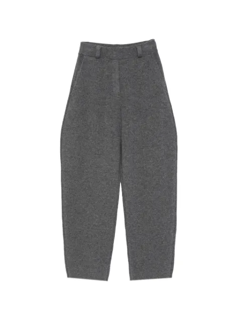 Lisa Yang Wrenda belt-loop knitted trousers Grey WRENDA