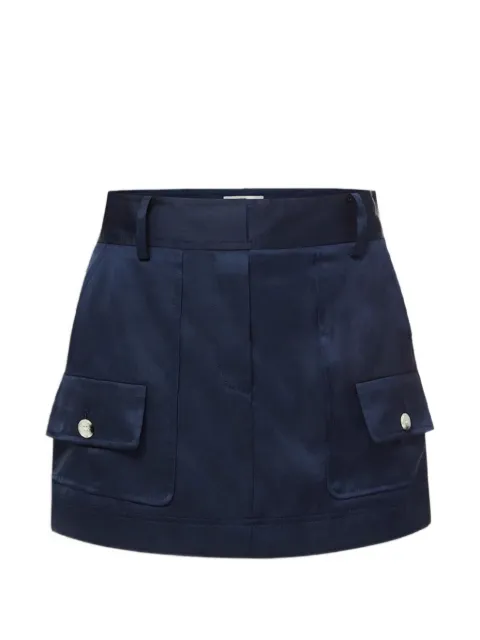 Veronica Beard Felina button-flap pocket skorts Blue 2603FL870475