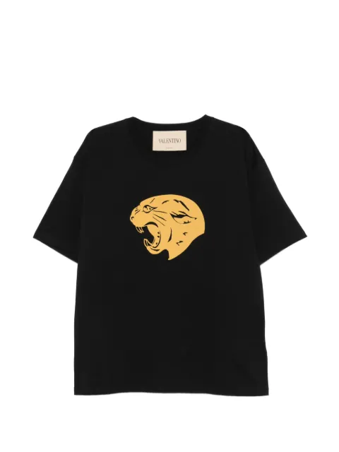 Valentino Garavani panther-print T-shirt Black VMG16PMB7