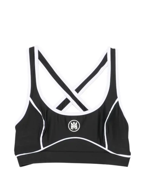 AMIRI Ma logo-detail sports bra Black AWBOAC1020