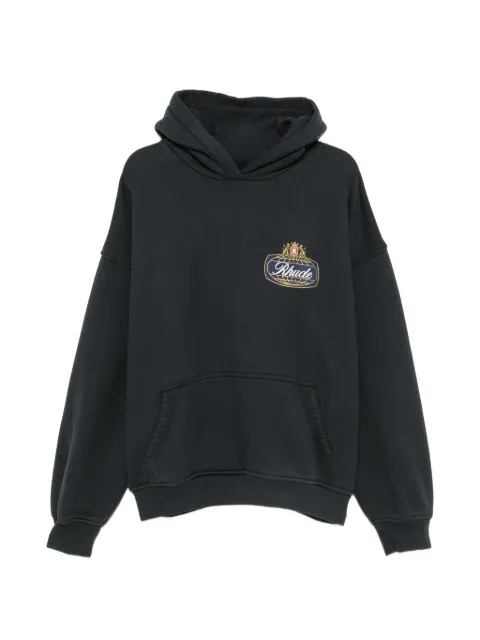 RHUDE safari crest hoodie Black RHFW26HO02012