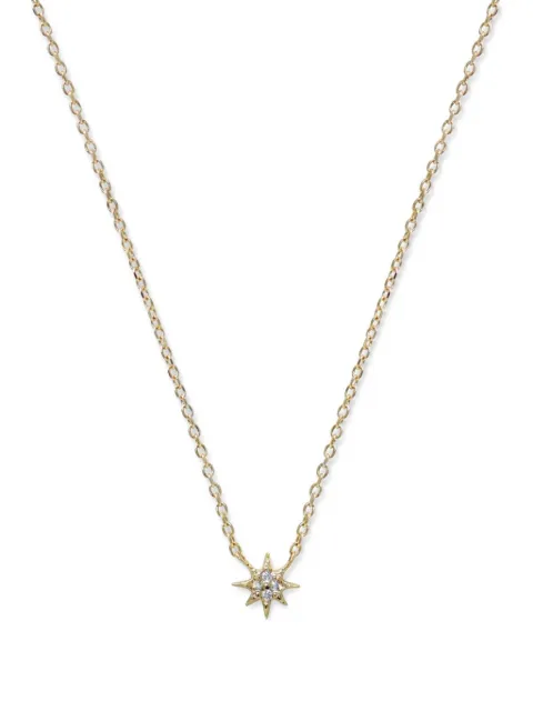 Anzie Aztec North Star diamond necklace Gold 4139D