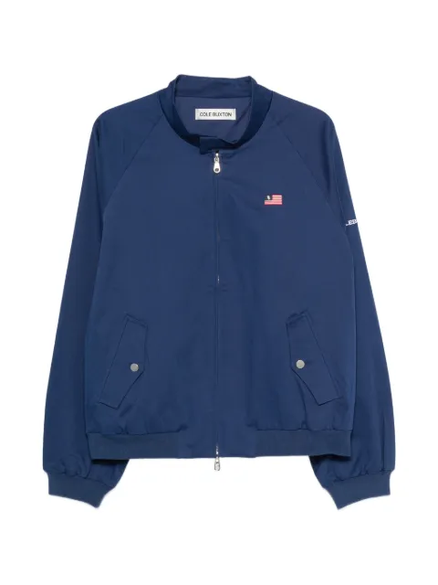 COLE BUXTON logo-print raglan-sleeve jacket Blue SS26RDB140