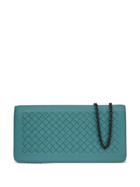 Bottega Veneta Pre-Owned 1990-2000s Intrecciato WOC shoulder bag Blue 156176