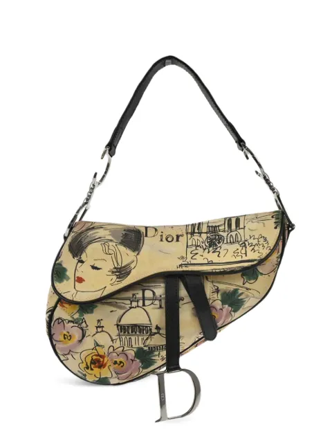 Christian Dior Pre-Owned 2005 John Galliano Saddle handbag Neutrals 126047