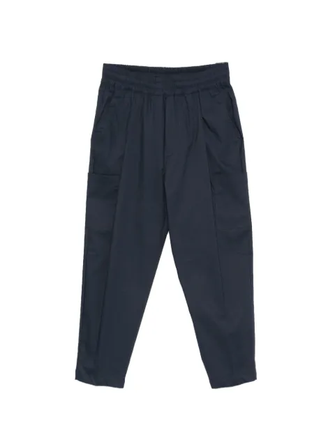 YES LONDON elasticated-waist cargo pants Blue XP3355
