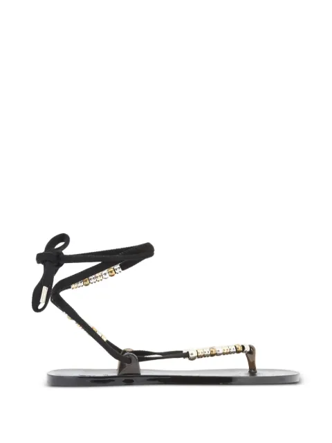 Ancient Greek Sandals Esther Beads sandals Black ESTHERBEADSBLACK