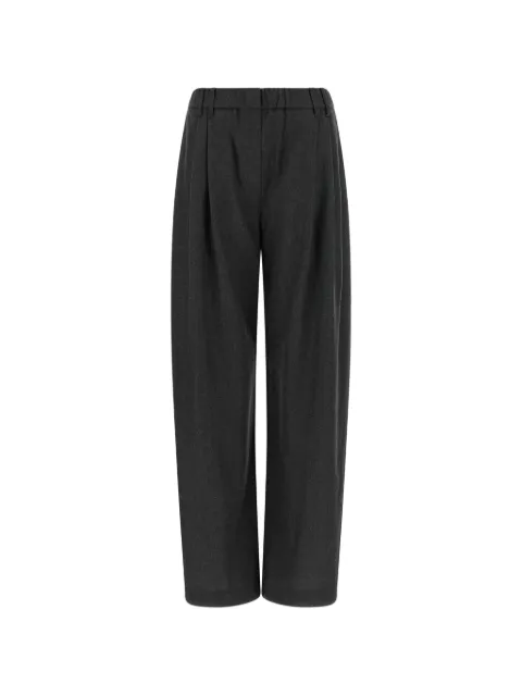 Brunello Cucinelli Monile double-pleat trousers Grey MP550P9253