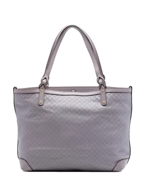 Gucci Pre-Owned 2016-2026 Medium Microguccissima Craft tote bag Purple I8J31GDPL0ALNXZC