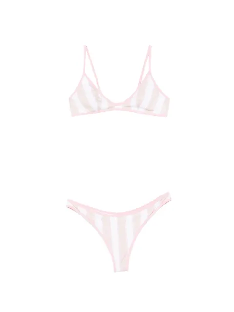 MC2 Saint Barth Panamy String striped bikini White PANA003