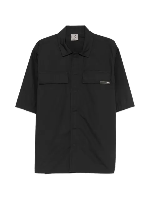 Rhun short-sleeved flap-pocket shirt Black PE2601