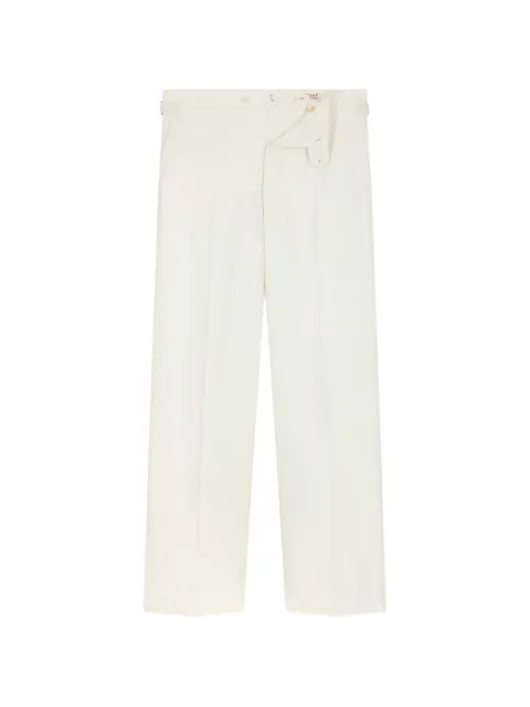 FURSAC virgin-wool tuxedo trousers White FHPPA00292