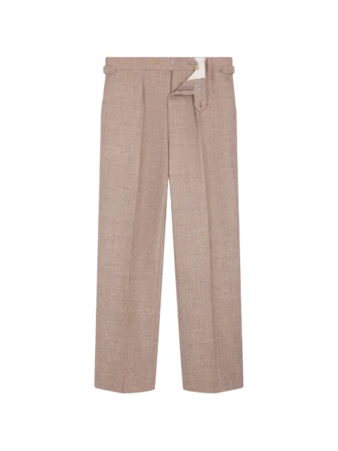 FURSAC herringbone-pattern wool trousers Neutrals FHPPA00276