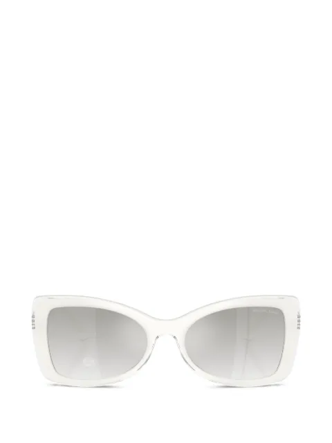 Michael Kors Malaga square cat-eye frame sunglasses White MK2272U