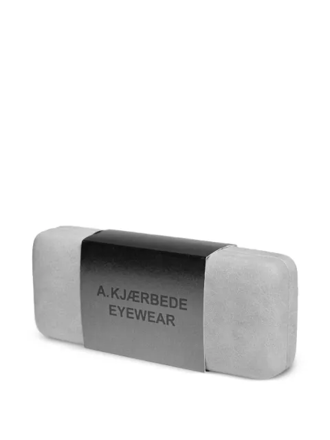 A.Kjaerbede logo-print hard case Grey 166666