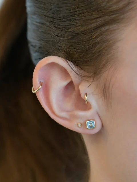 Anzie Classique huggie earring Gold 4802GGGGS