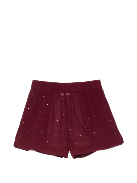 MC2 Saint Barth Meave rhinestone-embellished shorts Red MEA002