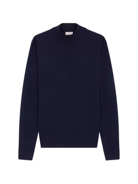 FURSAC mock-neck wool sweater Blue FHPPU00164