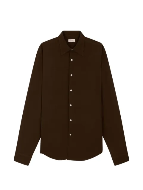 FURSAC long-sleeve button-down shirt Brown FHPCH00202