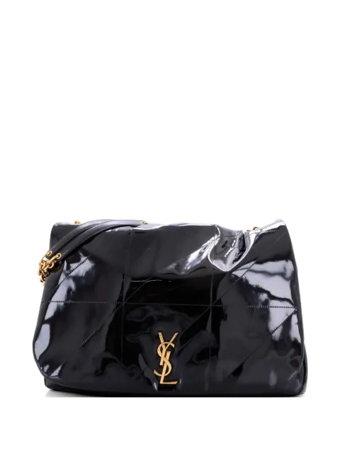 Saint Laurent Pre-Owned Jamie 4.3 Quilted Patent Large shoulder bag Black ZI0MGTZ4DJKP8GAM