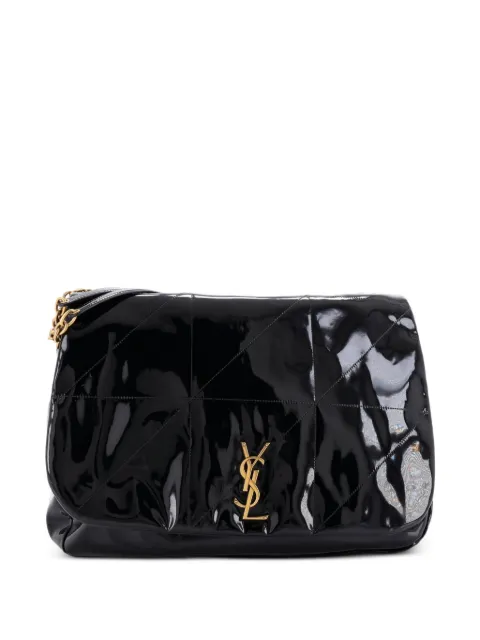 Saint Laurent Pre-Owned Jamie 4.3 Quilted Patent Large shoulder bag Black WXF0MTGS4QQE5VQD