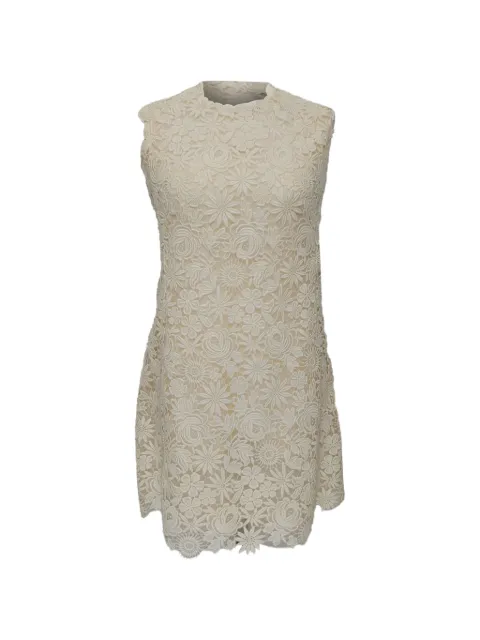 Valentino Garavani Pre-Owned lace-detailed mini dress Neutrals RFCPUGBCL745207W