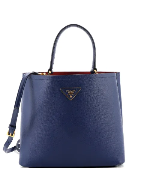 Prada Pre-Owned Panier Saffiano Leather Large bucket bag Blue I4IA6CUET790Z3PN