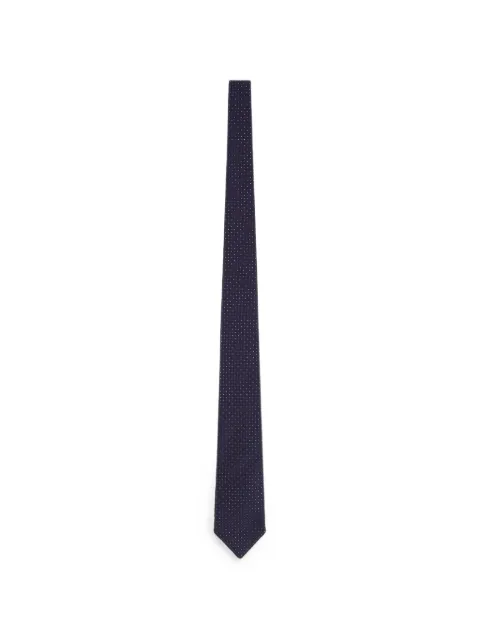 FURSAC polka-dot silk tie Blue FHACR00144