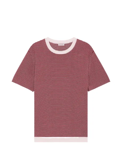FURSAC striped-pattern cotton T-shirt Red FHPTS00032