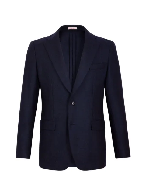 FURSAC herringbone-pattern wool blazer Blue FHPVE00311