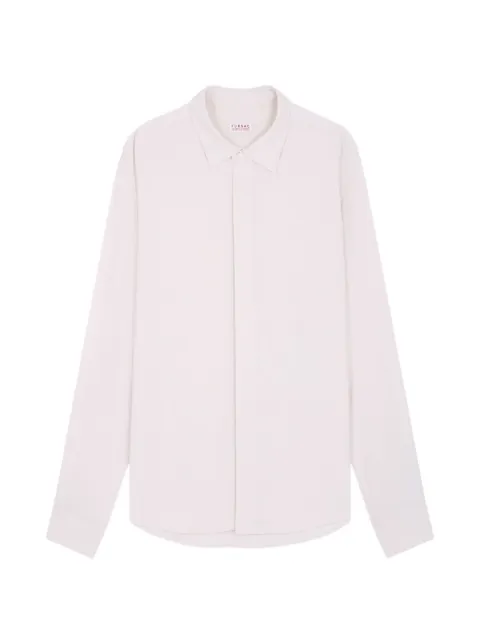 FURSAC concealed-front classic-collar shirt Neutrals FHPCH00393