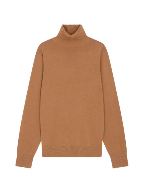 FURSAC roll-neck knitted sweater Brown FHPPU00031