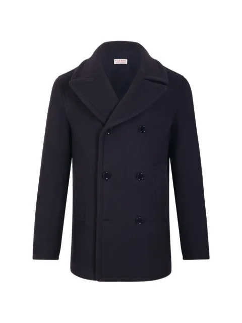 FURSAC double-breasted coat Blue FHPOU00126