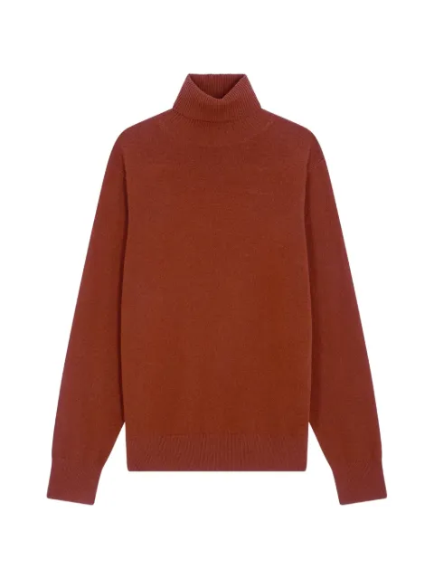 FURSAC roll-neck knitted sweater Brown FHPPU00031