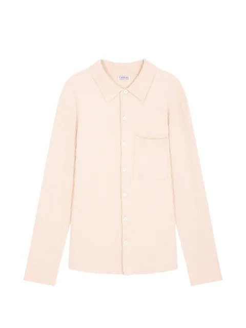 FURSAC waffle-knit long-sleeve shirt Neutrals FHPTS00156
