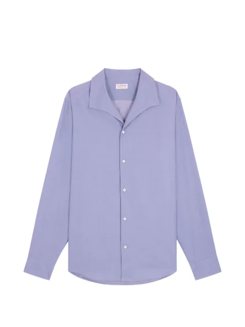 FURSAC spread-collar long-sleeve shirt Blue FHPCH00387